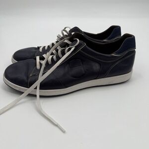 Cole Haan Collab Lace Up Mens Shoe Blue Leather‎ Size 13 M Casual Sneaker
